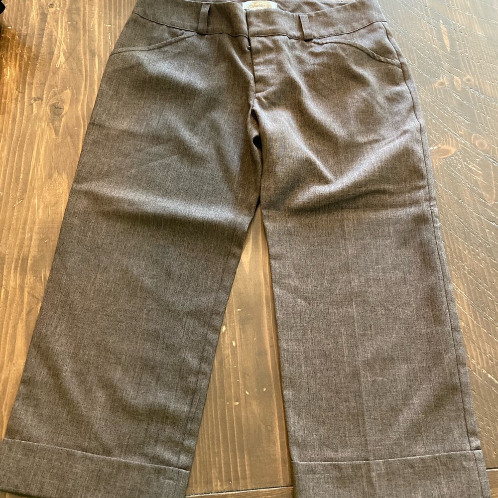 Speechless Light Brown Cuffed Capri / Gaucho Pants